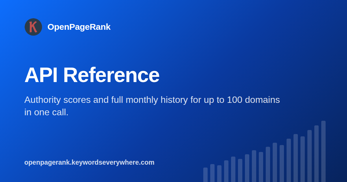 API Reference, OpenPageRank
